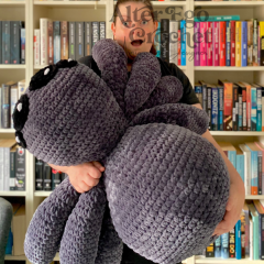 Tony the Tarantula spider cotton amigurumi pattern by Alter Ego Crochet