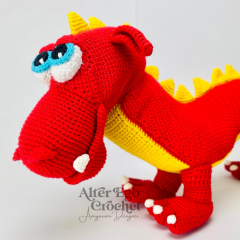 Hubert the Chinese New Years Dragon amigurumi pattern by Alter Ego Crochet