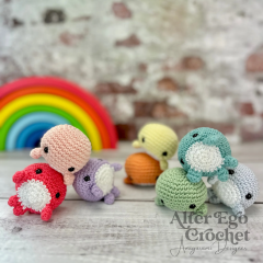 No Sew Wally the Whale amigurumi pattern by Alter Ego Crochet