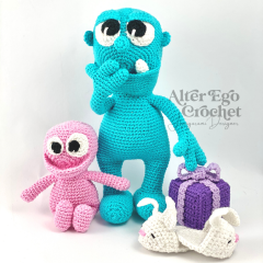 Fathers Day Monsters amigurumi pattern by Alter Ego Crochet