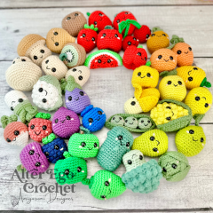 33 Fruit and Vegetable patterns  amigurumi by Alter Ego Crochet