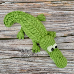 Conrad the Crocodile amigurumi by Alter Ego Crochet