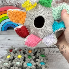 No Sew Octopus Memory Game Mama amigurumi pattern by Alter Ego Crochet