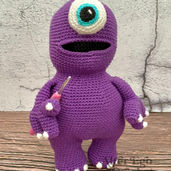 Purple Monster amigurumi pattern by Alter Ego Crochet