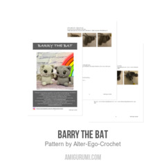 Barry the Bat amigurumi pattern by Alter Ego Crochet