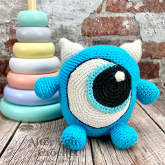 Blue Monster amigurumi pattern by Alter Ego Crochet