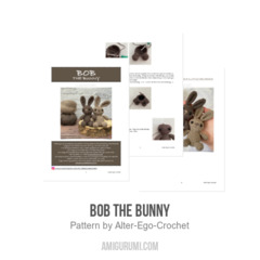 Bob the Bunny amigurumi pattern by Alter Ego Crochet