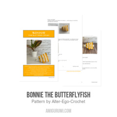 Bonnie the Butterflyfish amigurumi pattern by Alter Ego Crochet