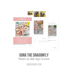 Dora the Dragonfly amigurumi pattern by Alter Ego Crochet