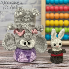 Ellie the Circus Elephant amigurumi by Alter Ego Crochet