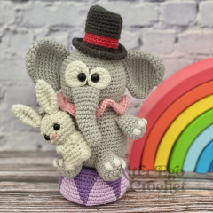 Ellie the Circus Elephant amigurumi pattern by Alter Ego Crochet