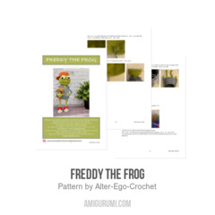 Freddy the Frog amigurumi pattern by Alter Ego Crochet