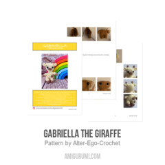 Gabriella the Giraffe amigurumi pattern by Alter Ego Crochet