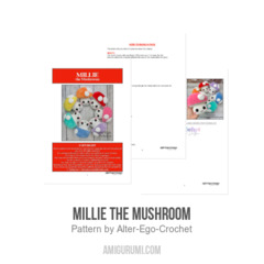 Millie the Mushroom amigurumi pattern by Alter Ego Crochet