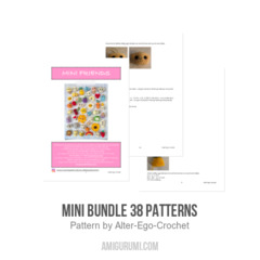 38 Mini Patterns bundle amigurumi pattern by Alter Ego Crochet