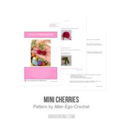 Mini Cherries amigurumi pattern by Alter Ego Crochet