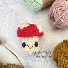 Mini Mushroom amigurumi pattern by Alter Ego Crochet