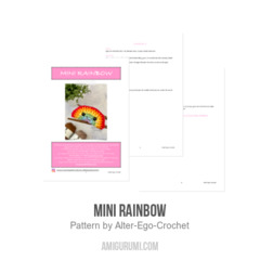 Mini Rainbow amigurumi pattern by Alter Ego Crochet