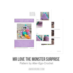 Mr Love the Monster Surprise  amigurumi pattern by Alter Ego Crochet