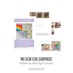 No Sew Egg Surprise amigurumi pattern by Alter Ego Crochet