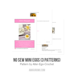 No Sew Mini Eggs (3 patterns) amigurumi pattern by Alter Ego Crochet