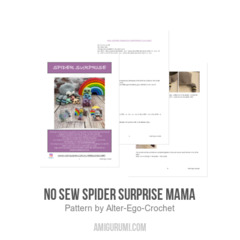 No Sew Spider Surprise Mama amigurumi pattern by Alter Ego Crochet