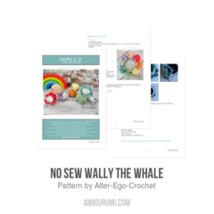 No Sew Wally the Whale amigurumi pattern by Alter Ego Crochet