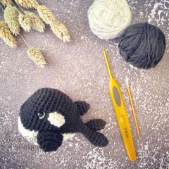 Orson the Orca amigurumi pattern by Alter Ego Crochet