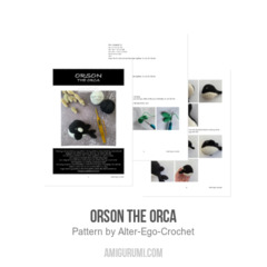 Orson the Orca amigurumi pattern by Alter Ego Crochet
