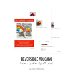Reversible Volcano amigurumi pattern by Alter Ego Crochet