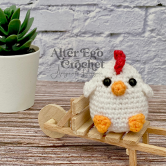 Rocky the Rooster amigurumi pattern by Alter Ego Crochet