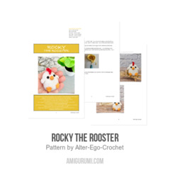 Rocky the Rooster amigurumi pattern by Alter Ego Crochet