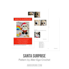 Santa Surprise amigurumi pattern by Alter Ego Crochet