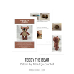 Teddy the Bear amigurumi pattern by Alter Ego Crochet