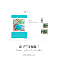 Willy the Whale amigurumi pattern by Alter Ego Crochet