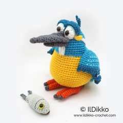 Kip the Kingfisher amigurumi by IlDikko