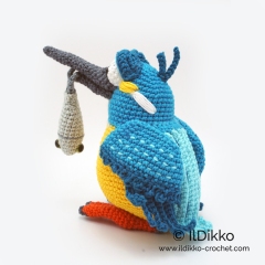 Kip the Kingfisher amigurumi pattern by IlDikko