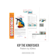 Kip the Kingfisher amigurumi pattern by IlDikko