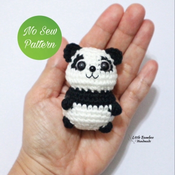 No Sew Panda Amigurumi amigurumi pattern by Little Bamboo Handmade