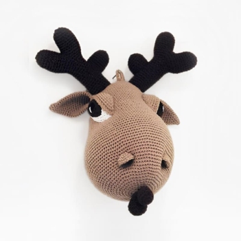 Moose Trophy Head Wall Mount amigurumi pattern by Pepika