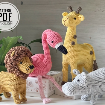 Crochet Safari Animals amigurumi pattern by RNata