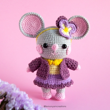 Marie the Mouse amigurumi pattern by Lemon Yarn Creations