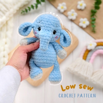 Plushie Elephant amigurumi pattern by Knit.friends