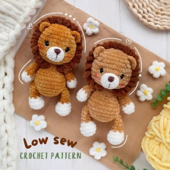 Plushie Lion amigurumi pattern by Knit.friends