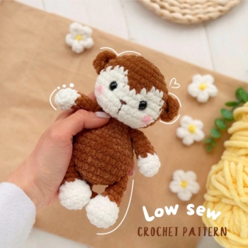 Plushie Monkey amigurumi pattern by Knit.friends