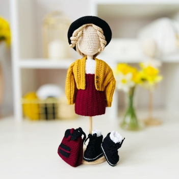 1900s outfit  amigurumi pattern by Fluffy Tummy