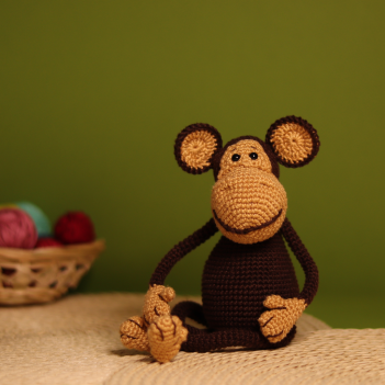 Alfred, the monkey amigurumi pattern by yarnacadabra