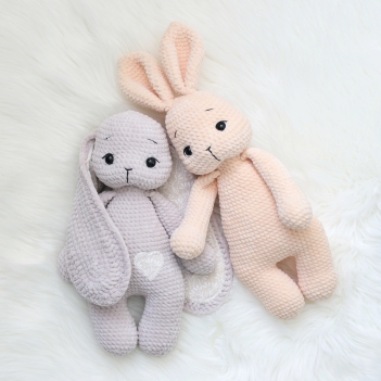 Bunny Plushie Lovey amigurumi pattern by THEODOREANDROSE