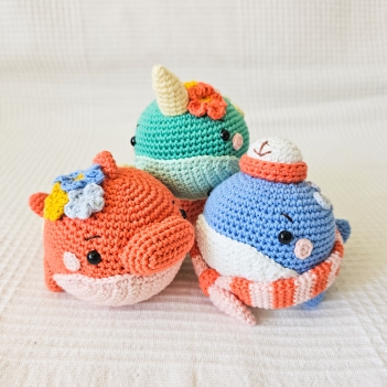 Flipper Friends amigurumi pattern by EMI Creations by Chloe