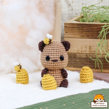 ChubBie - Pookie the Teddy Bear amigurumi pattern by Noobie On The Hook